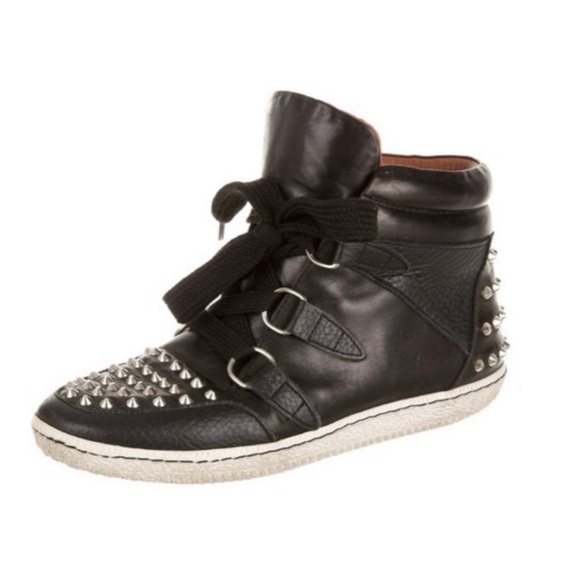 Sandro Albatorock High Top Sneaker 39 Studded NIB - Picture 1 of 1